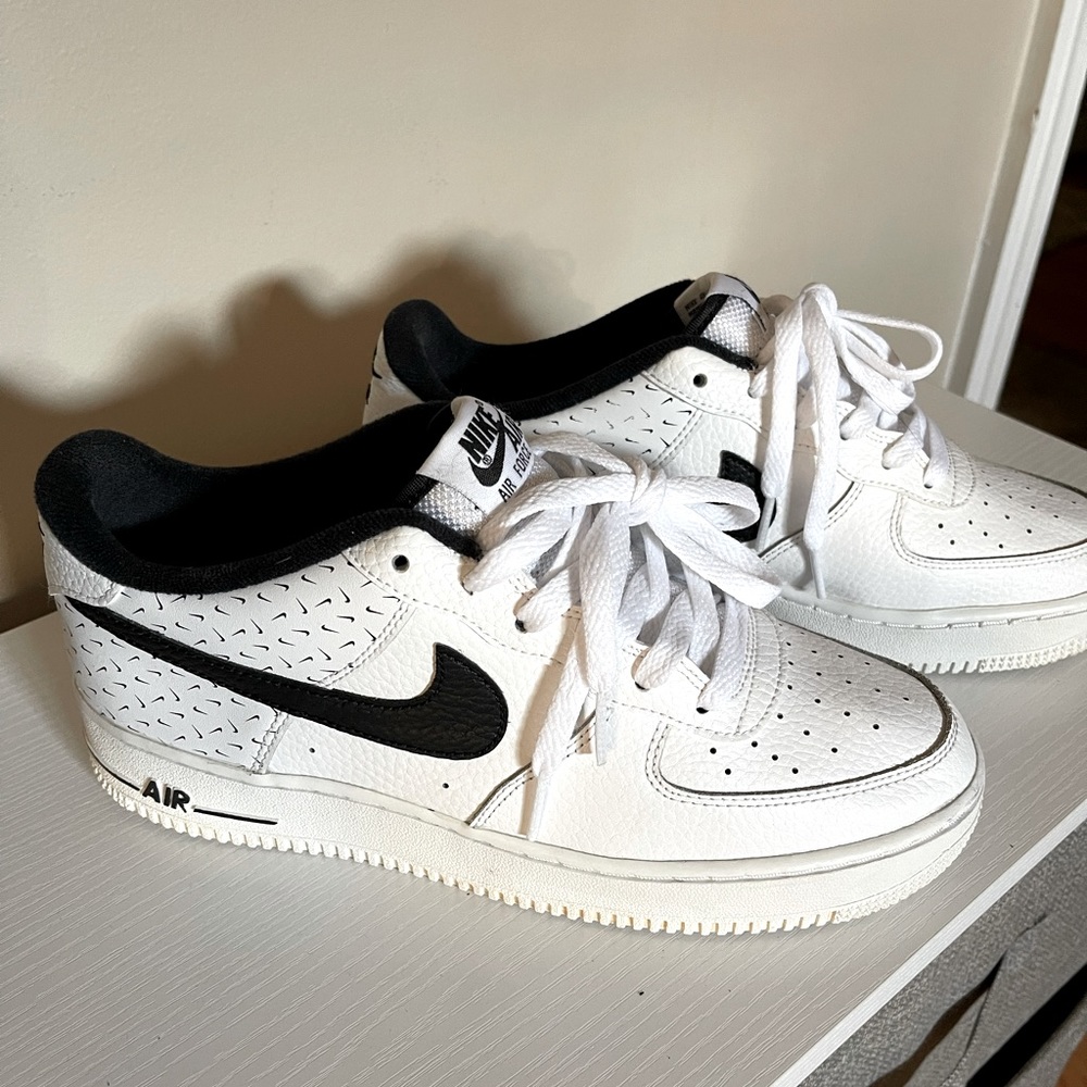 White and black Air Force ones. Size 7Y